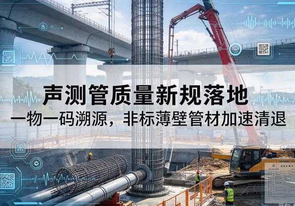 鹰手营子矿声测管质量新规落地，一物一码溯源，非标薄壁管材加速清退